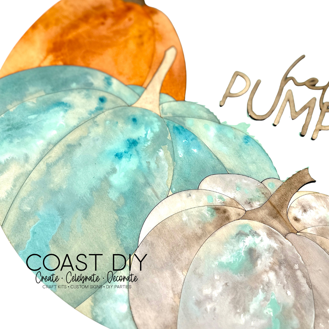 Hello Pumpkin Round Sign Craft Kit