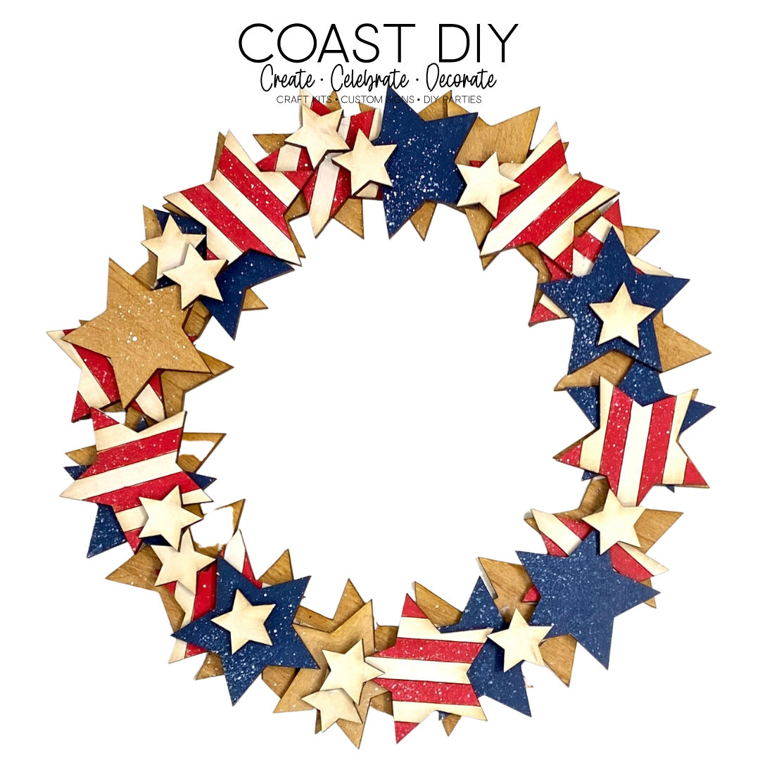 Patriotic Star Wreath