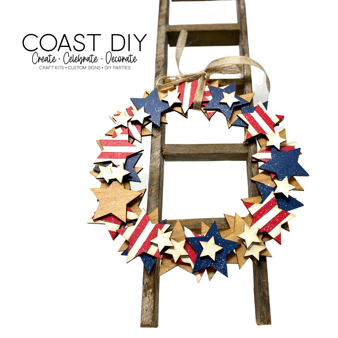 Patriotic Star Wreath