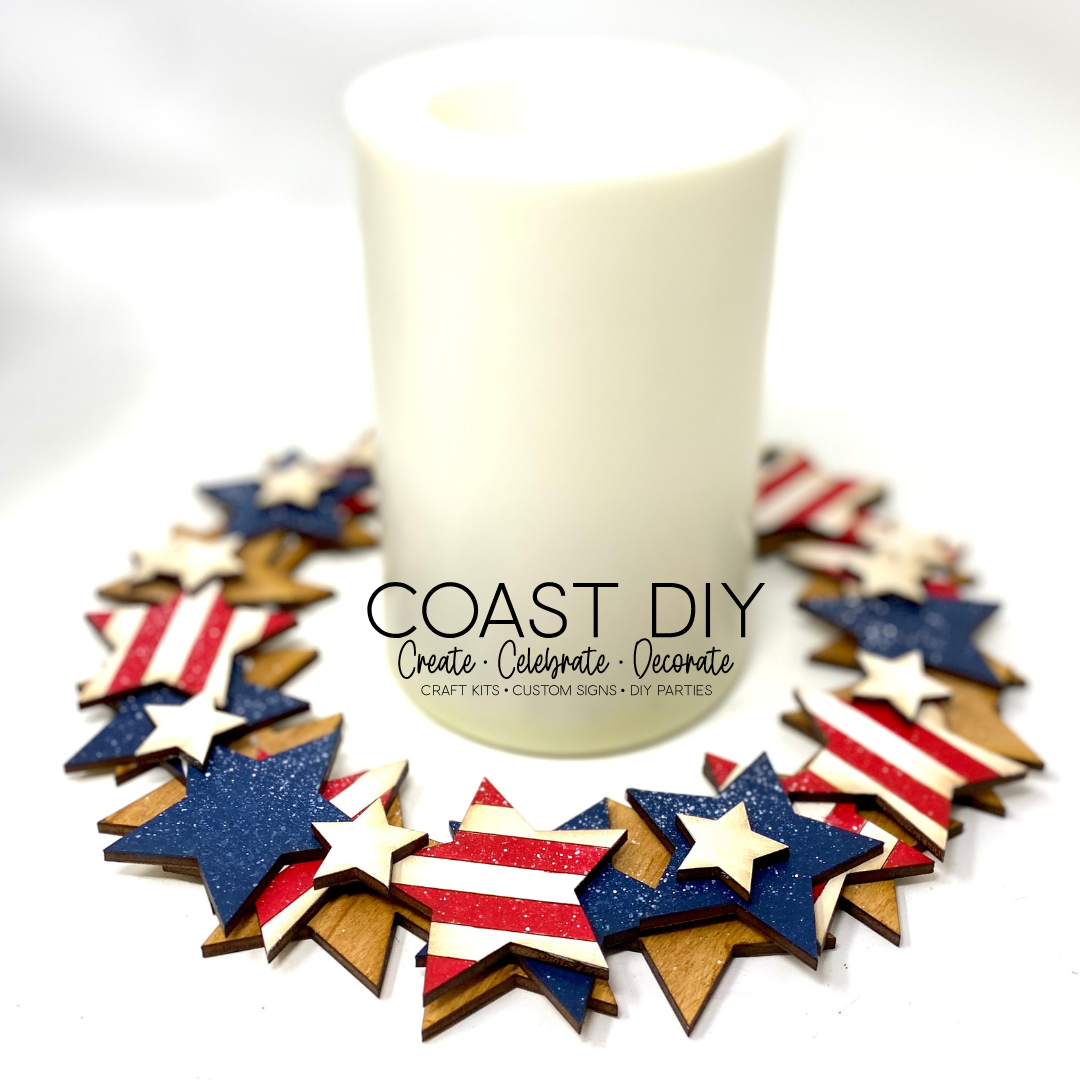 Patriotic Star Wreath