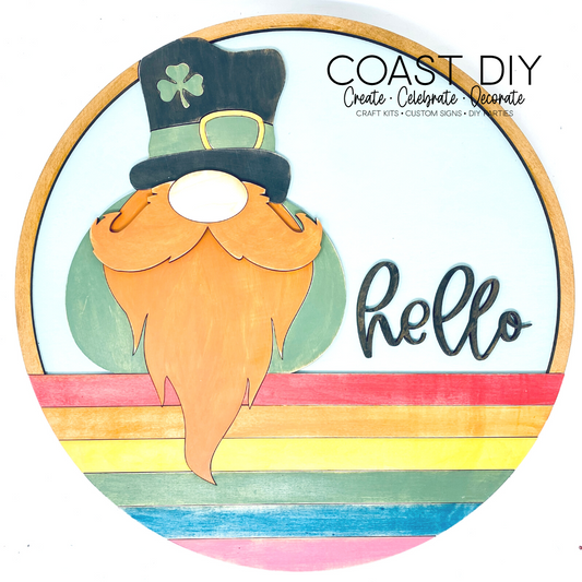 Hello Leprechaun Doorhanger Craft Kit