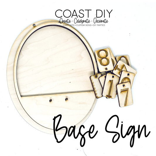 BASE SET : Interchangeable Desk/Hanging Calendar
