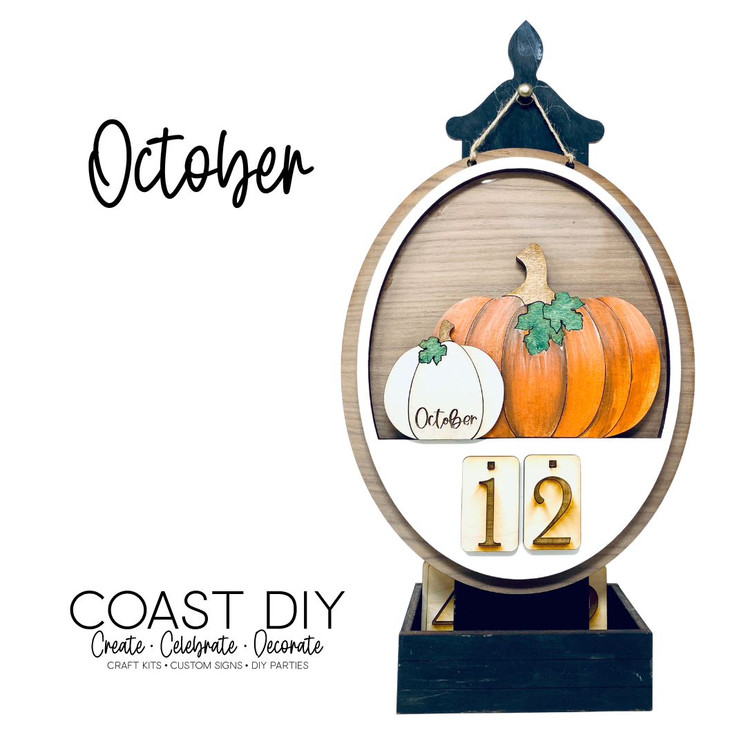 OCTOBER  INSERT -  Desk Calendar