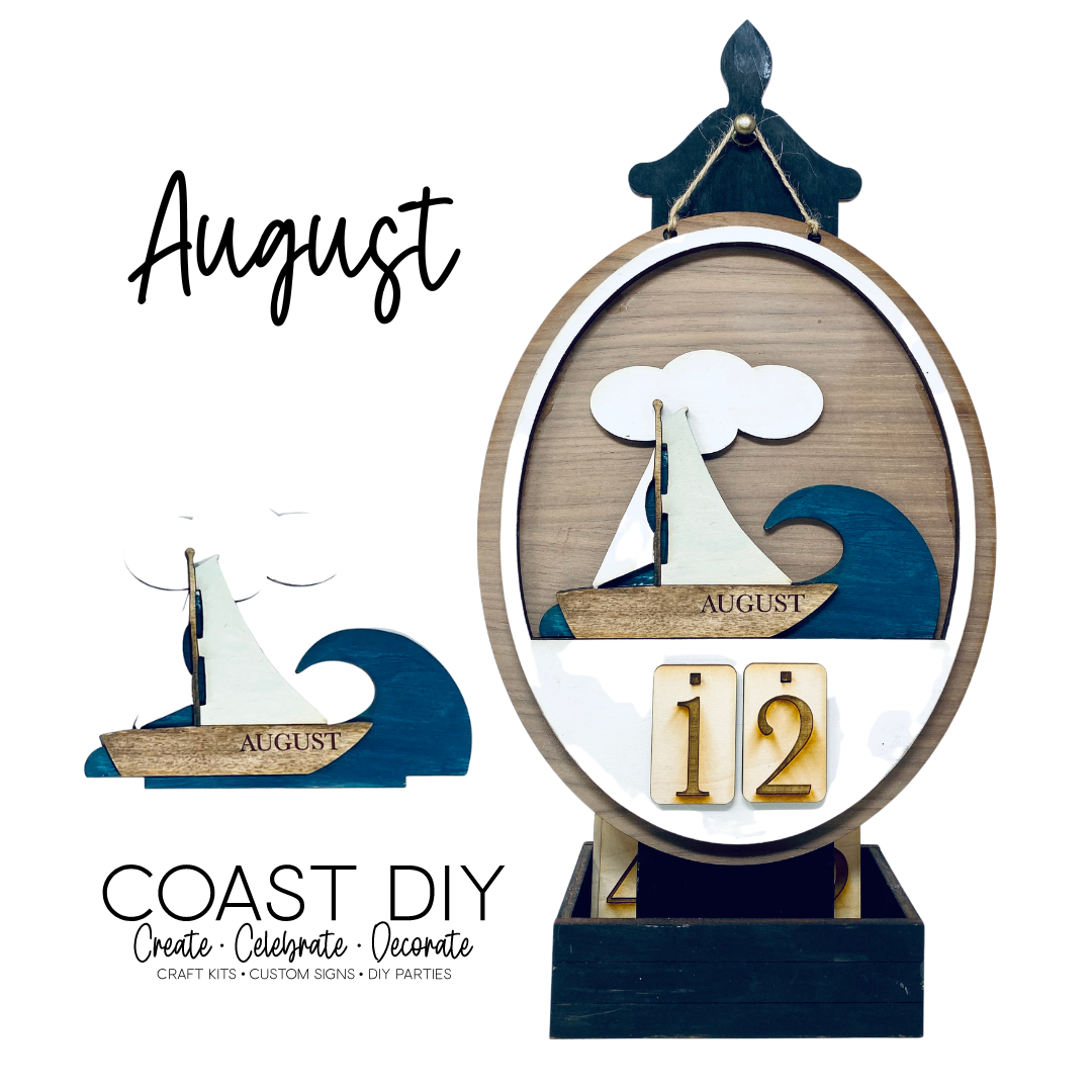 AUGUST INSERT -  Desk Calendar
