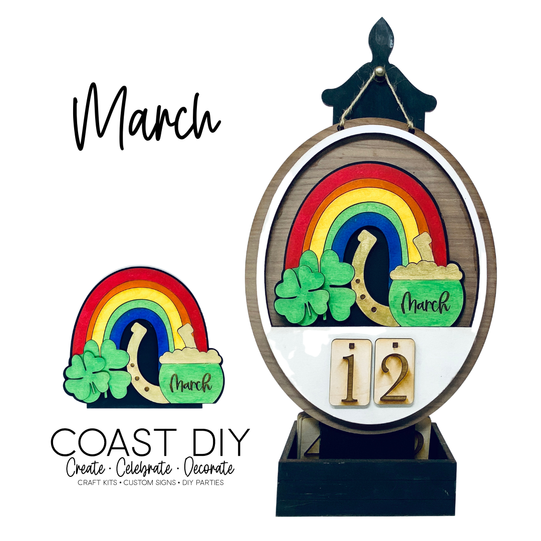MARCH INSERT -  Desk Calendar