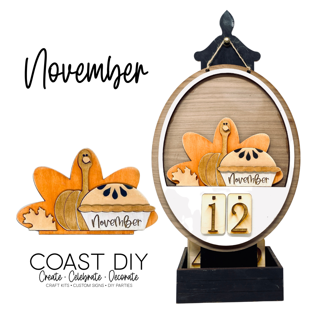 NOVEMBER  INSERT -  Desk Calendar