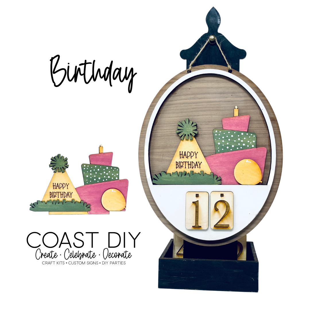 BIRTHDAY INSERT -  Desk Calendar