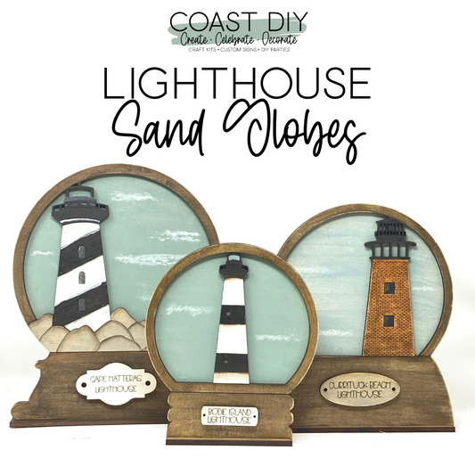 Lighthouse Sand Globes