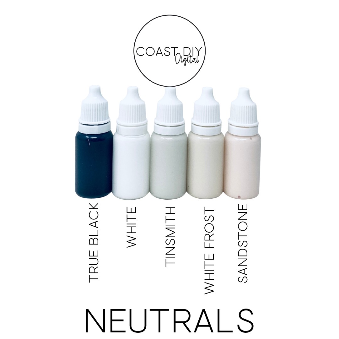 Custom Stain Colors Set of 10