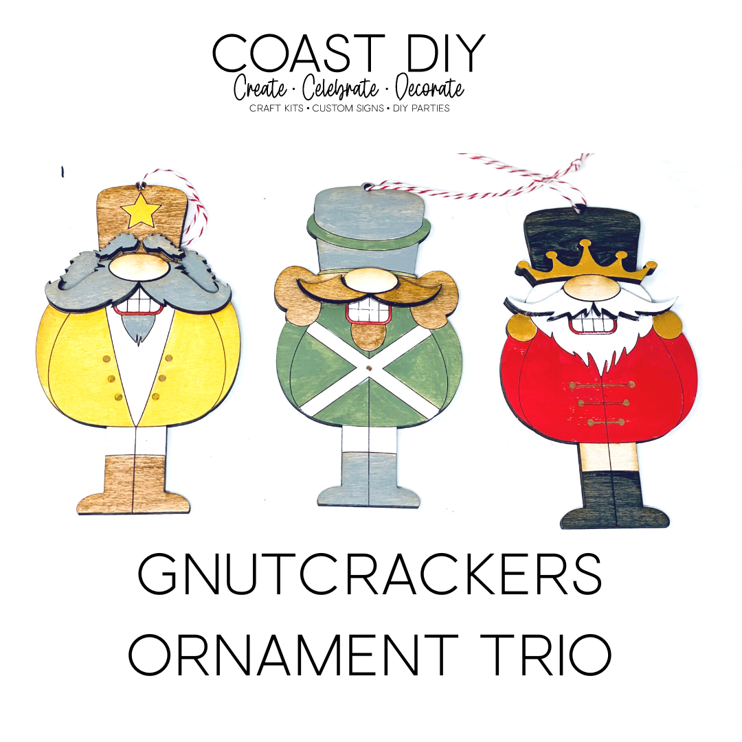 Gnutcracker Ornament Trio