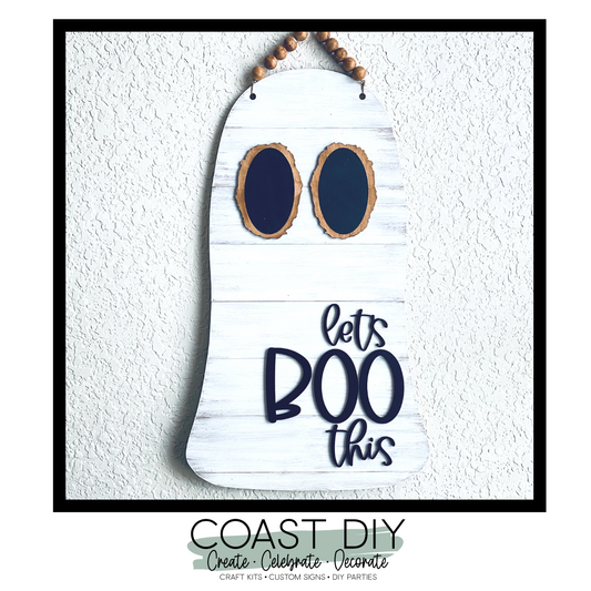 Let's BOO This Ghost Doorhanger