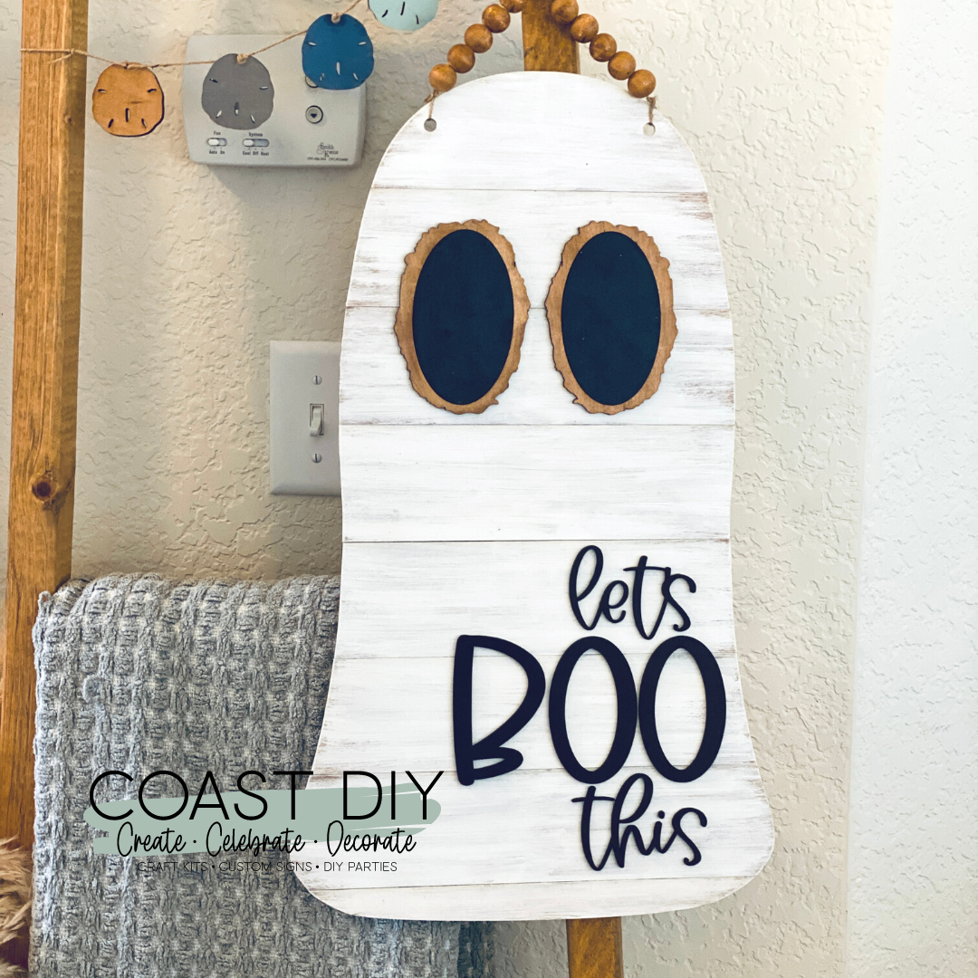 Let's BOO This Ghost Doorhanger