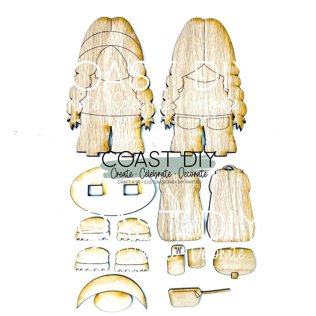 Hiker/Adventure Gnomes DIY Kit