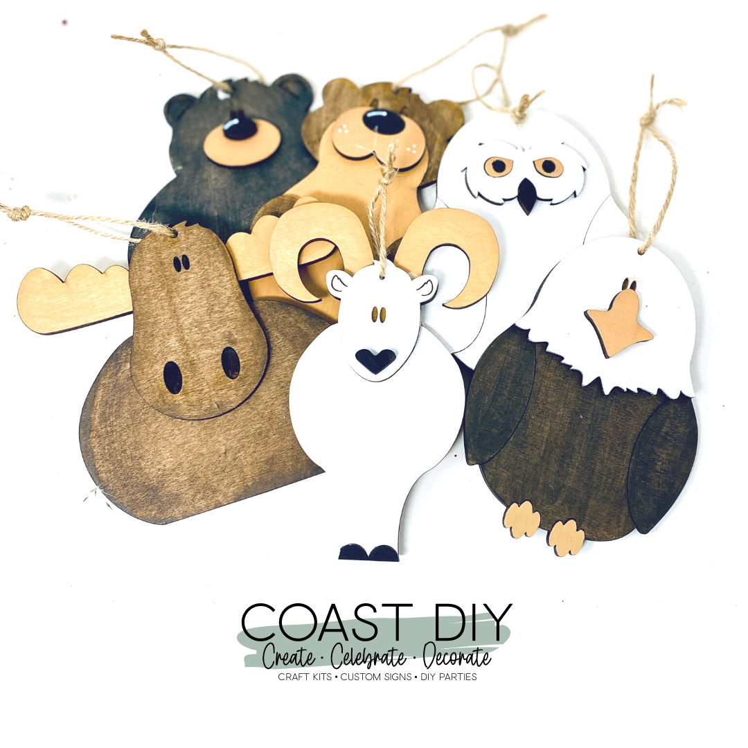 Alaskan Animal Ornaments