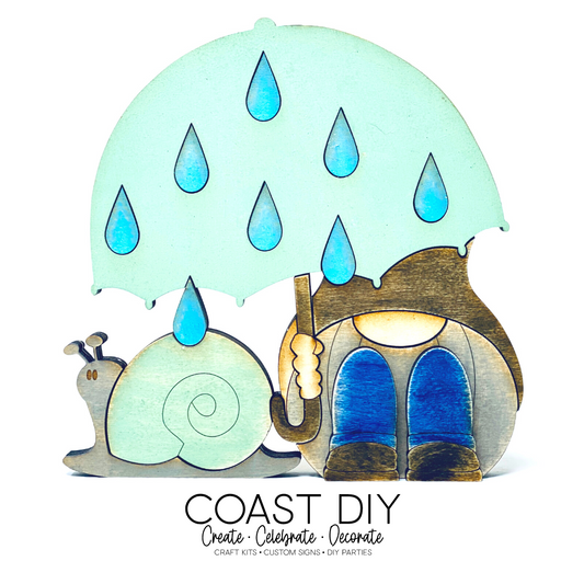 Umbrella Gnome with Snail Craft Kit