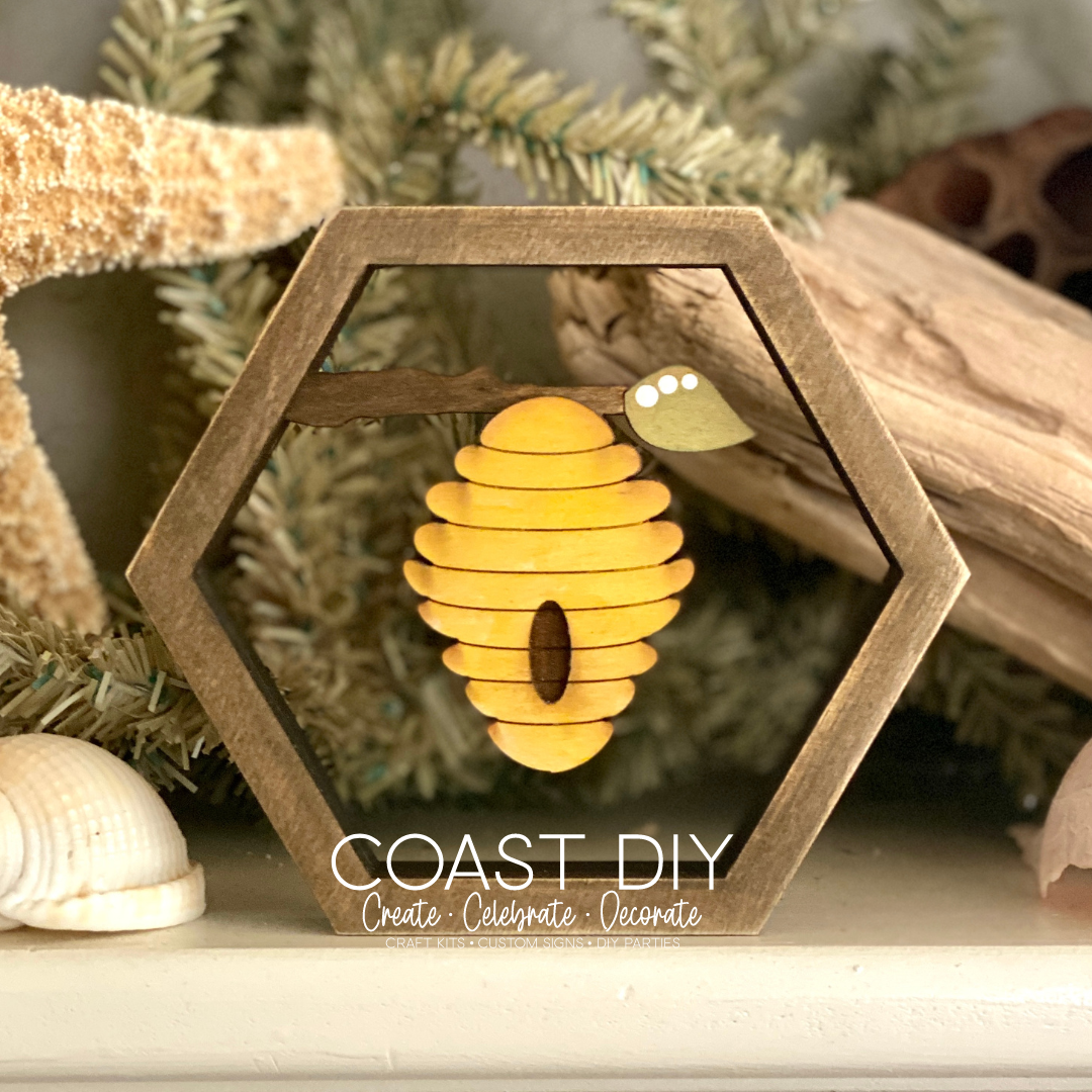 Bee Hives Shelf Sitters