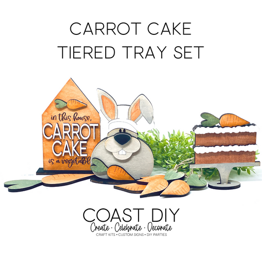 Carrot Cake Tiered Tray Craft Kit