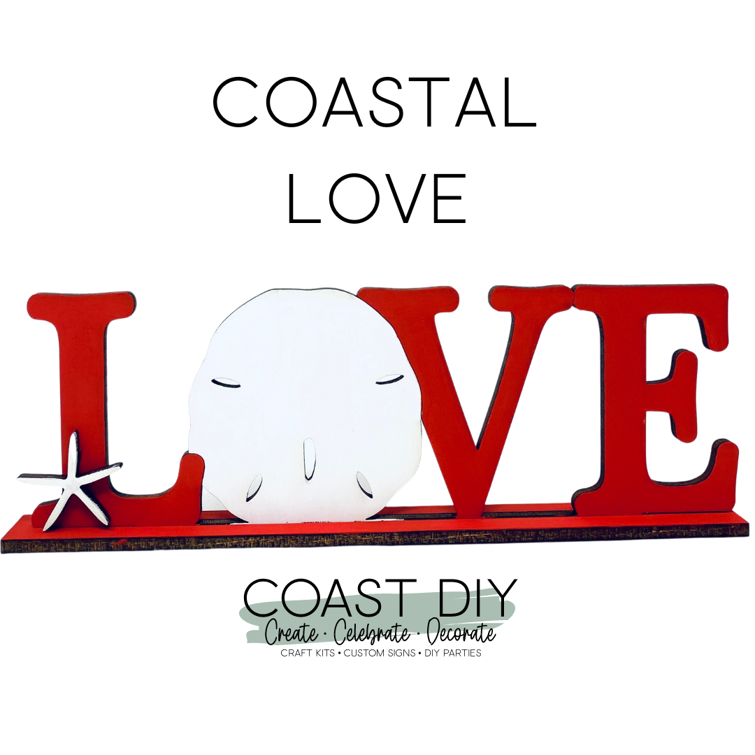 Coastal Love Shelf Sitter DIY Kit