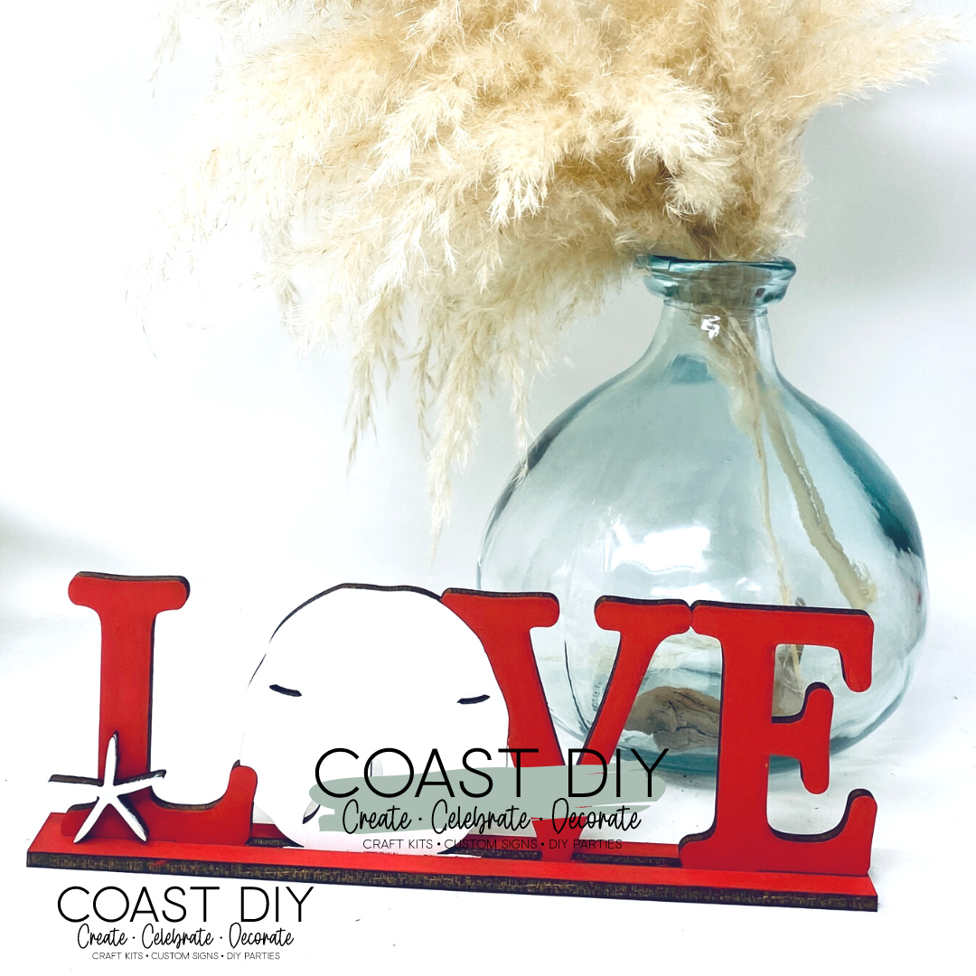 Coastal Love Shelf Sitter DIY Kit