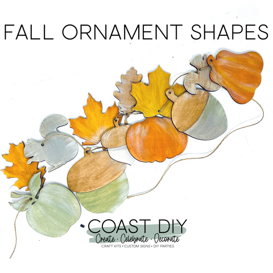 Dozen Fall Shape Ornaments