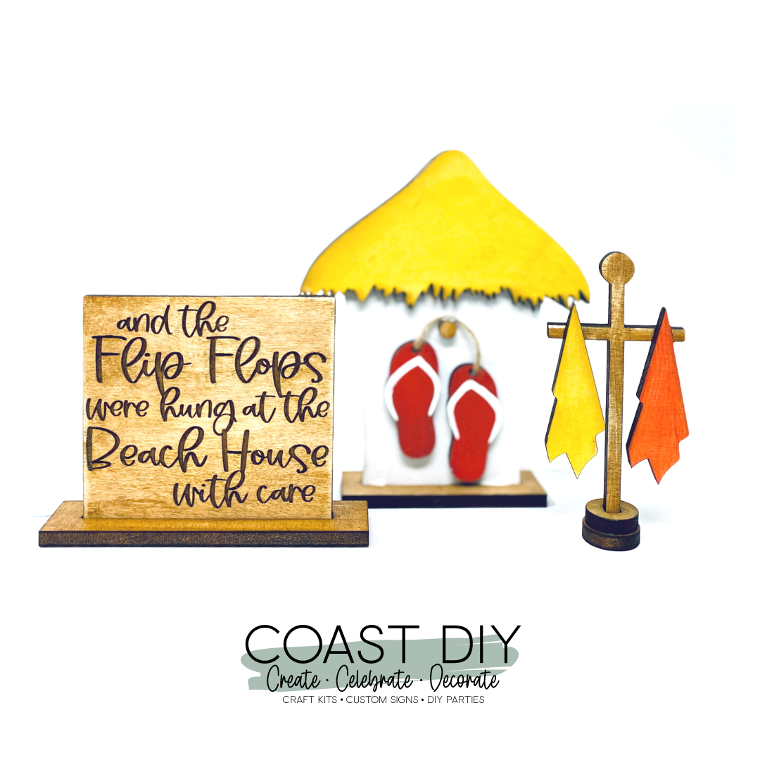 Flip Flops were hung craft kit