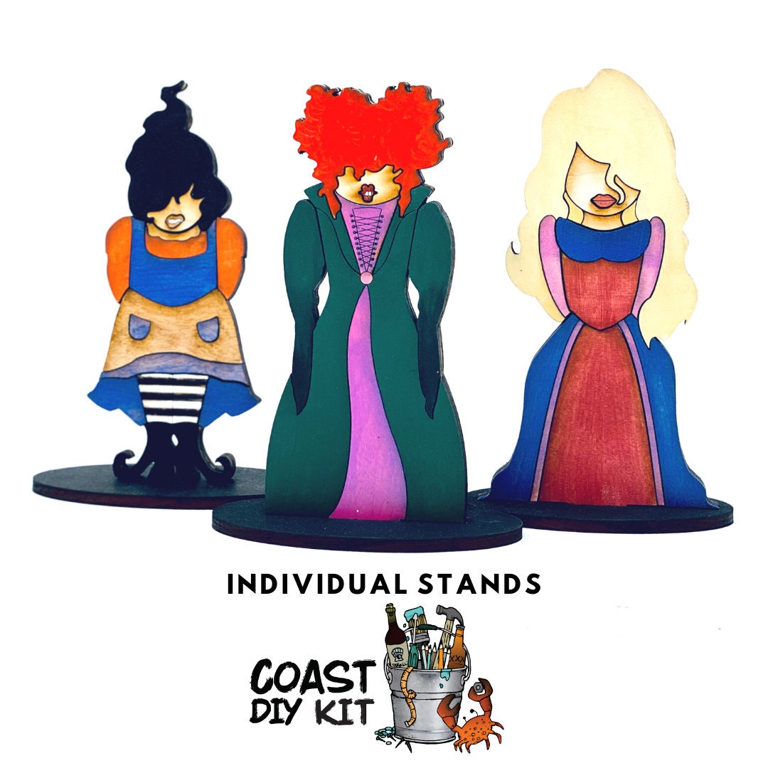 Three Witches Craft DIY Kit | Halloween Tiered Tray Decor