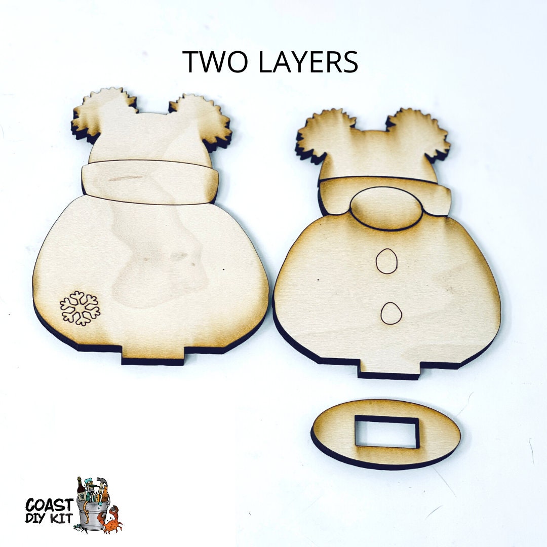 Sgnome Family DIY Craft Kit | Snowman Gnomes | Winter Crafts