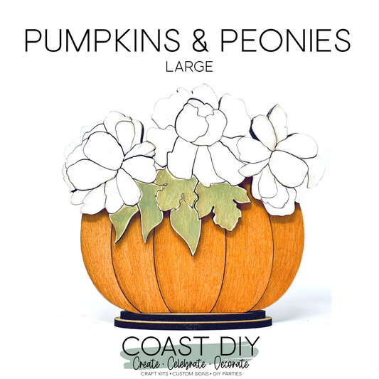 Pumpkins & Peonies Table Centerpiece