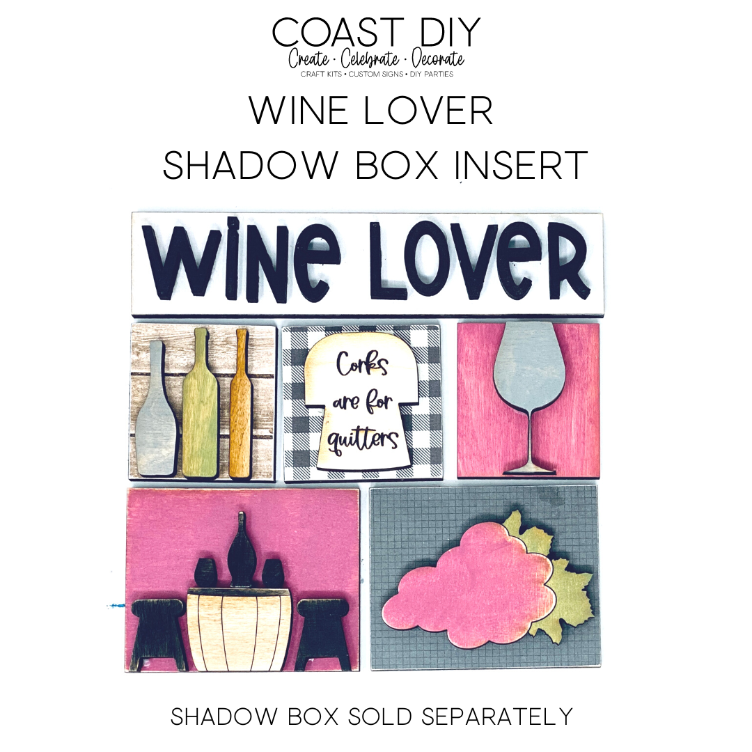 ShadowBox Insert: Wine Lover