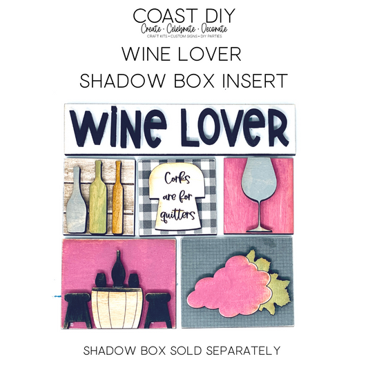 ShadowBox Insert: Wine Lover