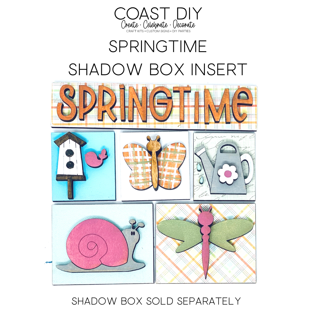 ShadowBox Insert: Springtime