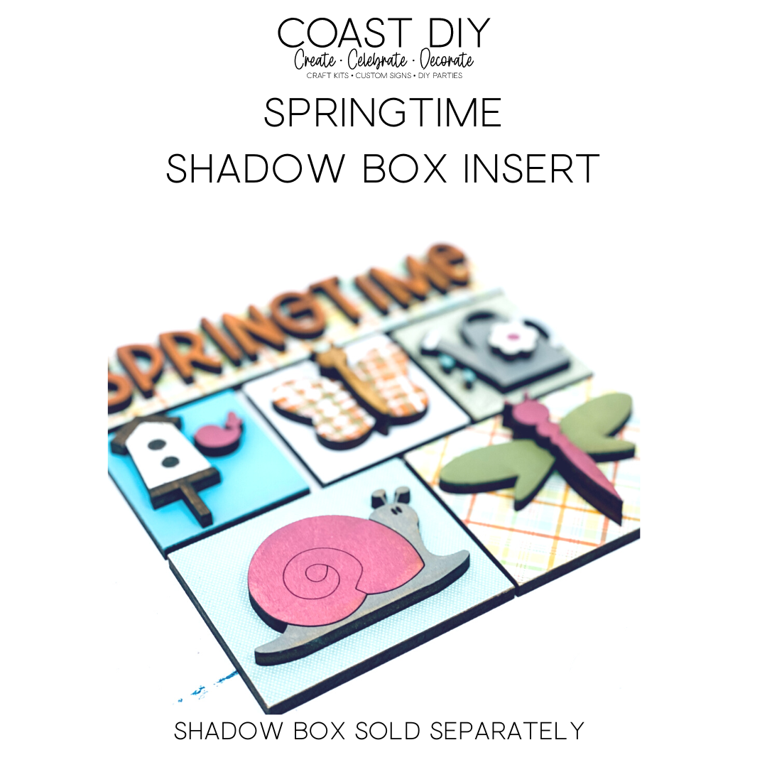 ShadowBox Insert: Springtime