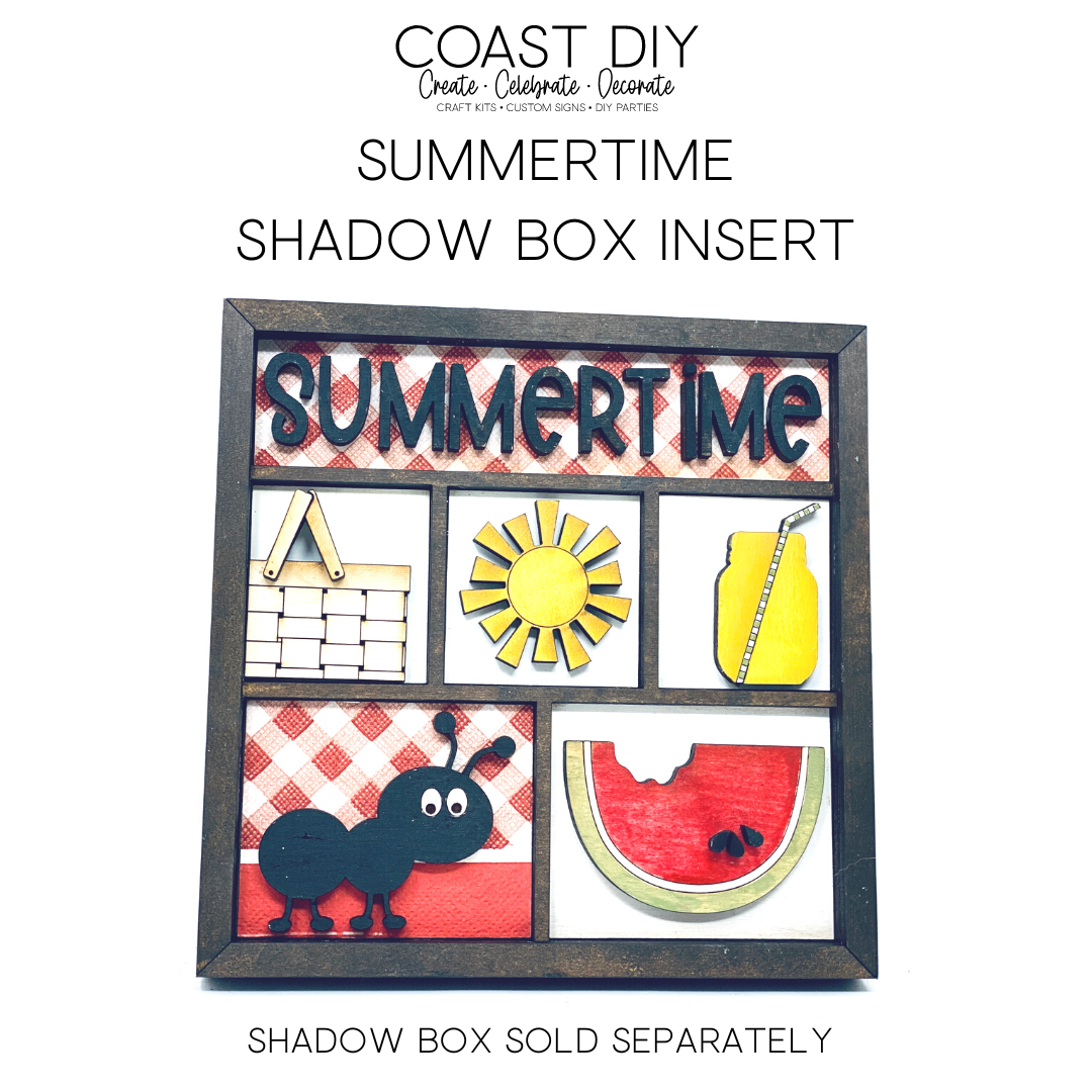 ShadowBox Insert: Summertime