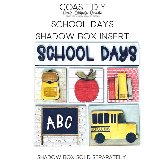 ShadowBox Insert: School Days