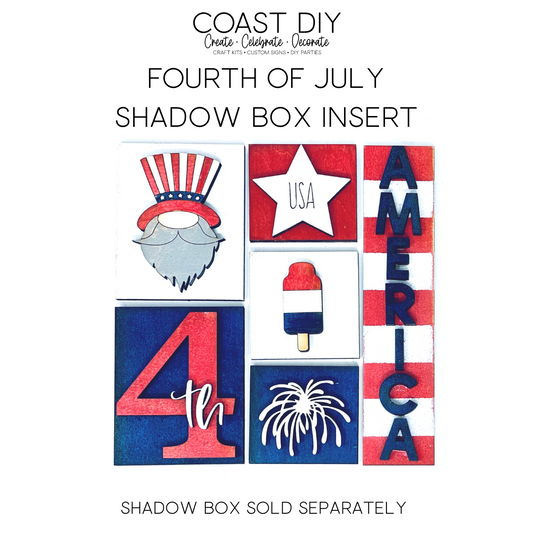 ShadowBox Insert: Fourth of July