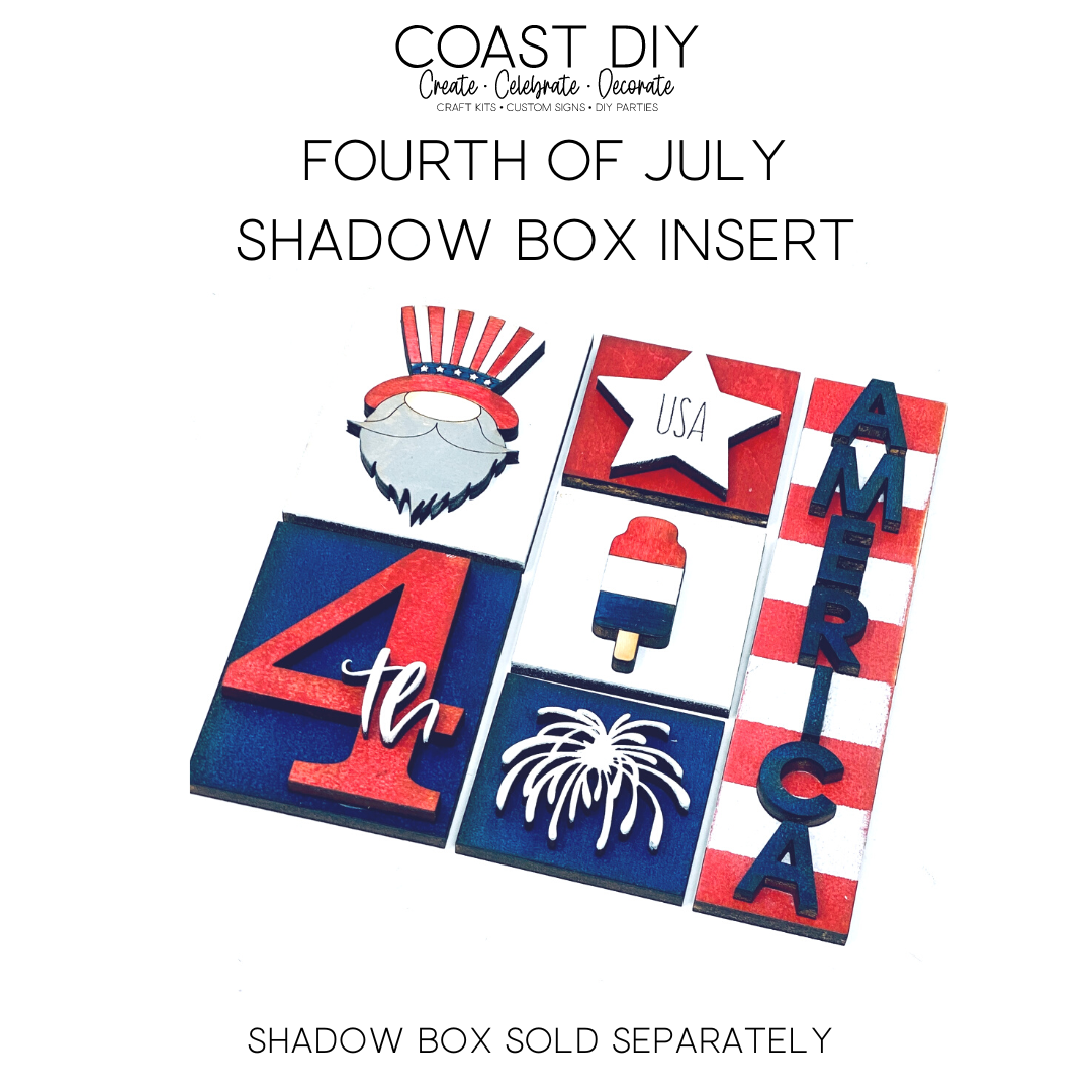ShadowBox Insert: Fourth of July