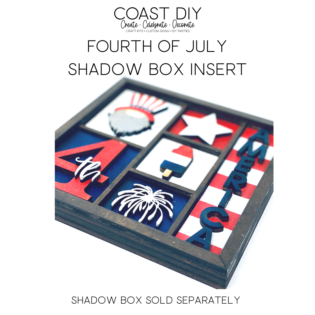 ShadowBox Insert: Fourth of July
