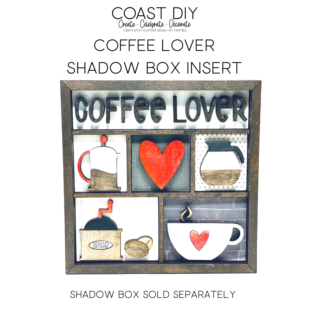 ShadowBox Insert: Coffee Lover