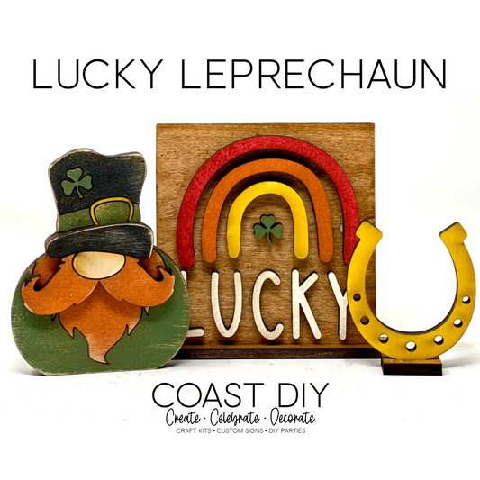 Lucky Leprechaun Tiered Tray Set Craft Kit