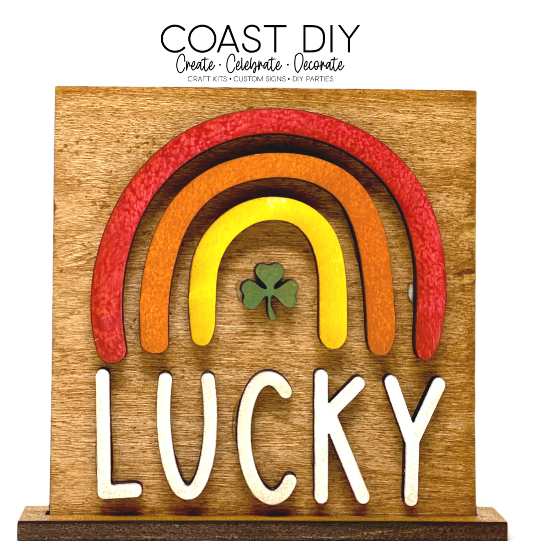 Lucky Leprechaun Tiered Tray Set Craft Kit