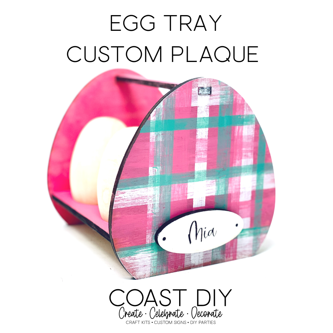 Custom Plaque for Egg Trays