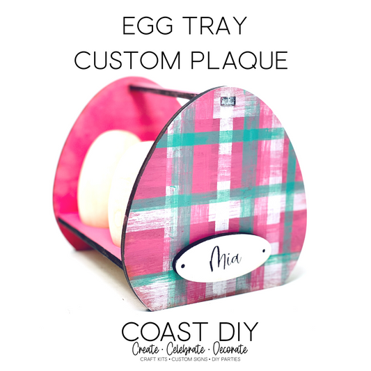 Custom Plaque for Egg Trays