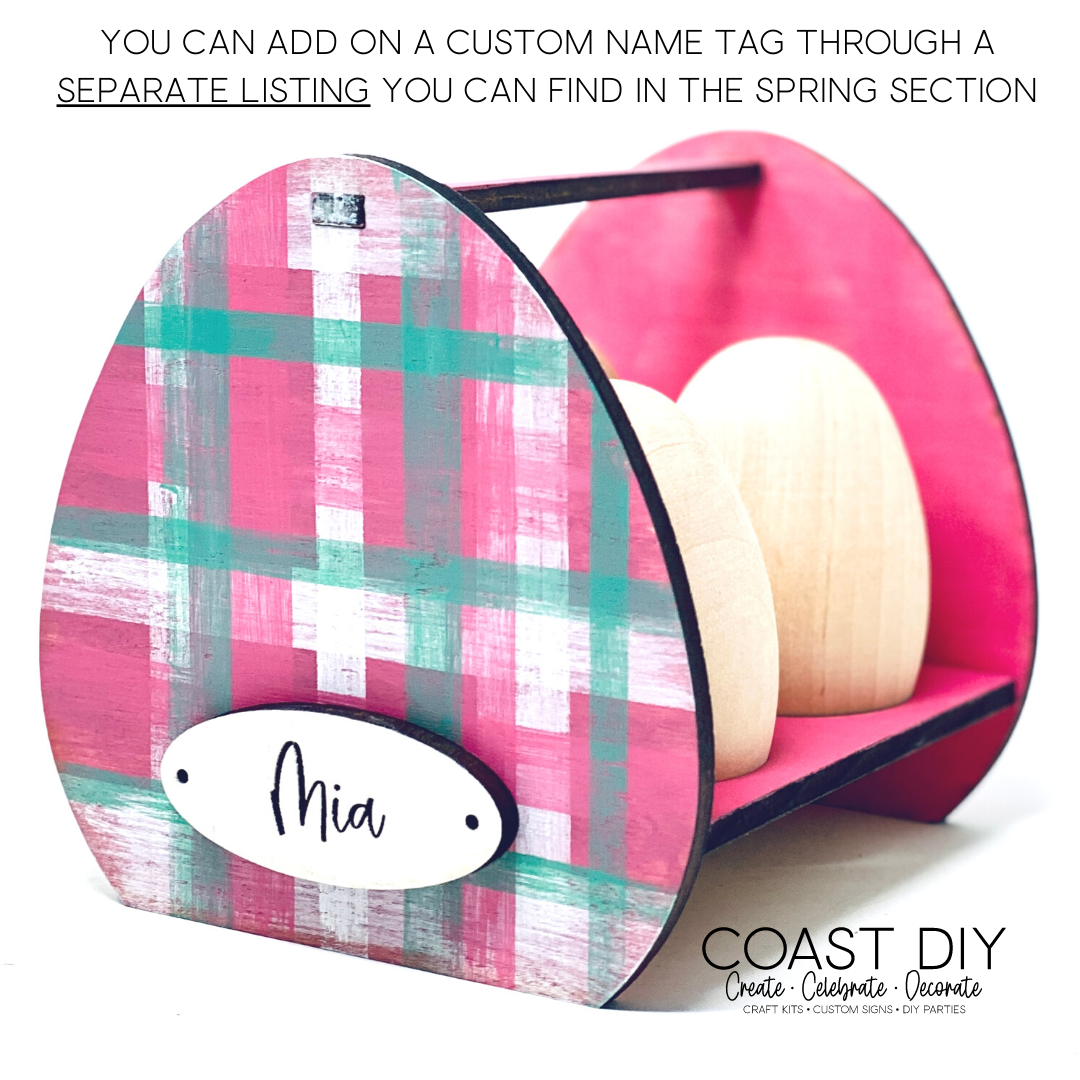 Egg Trays with Wood Eggs