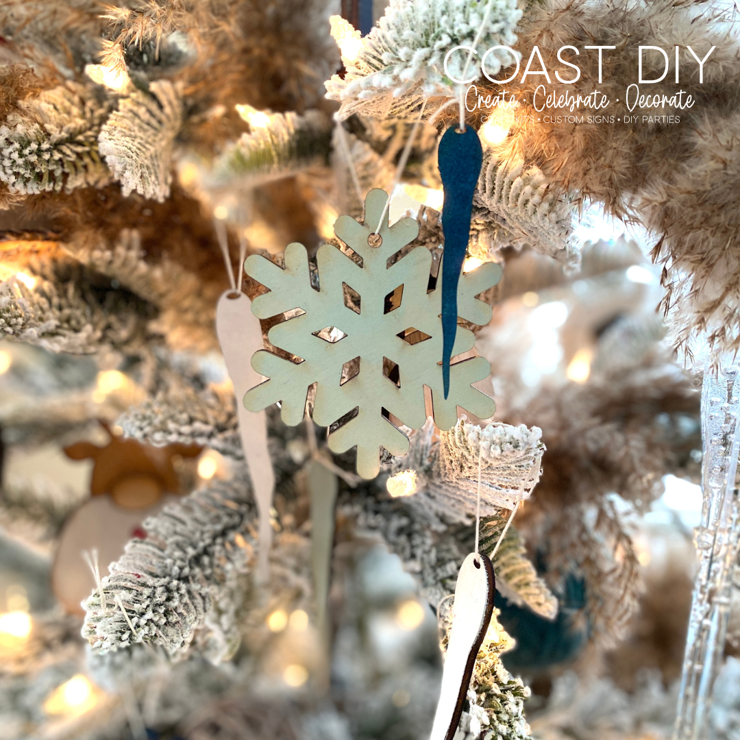 Snowflakes and Icicles Ornament Craft Kit