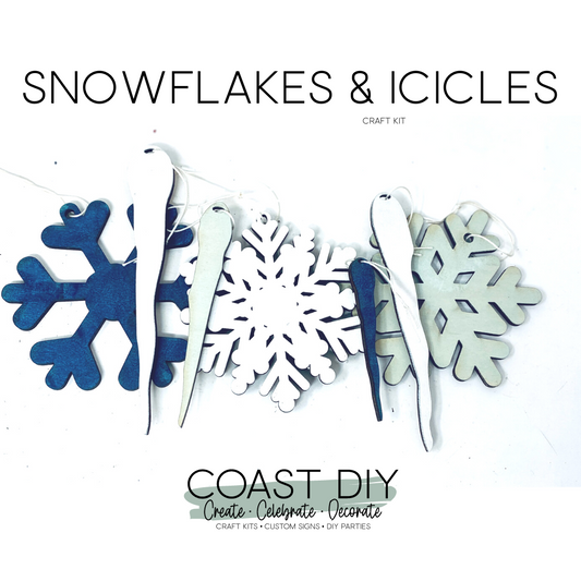 Snowflakes and Icicles Ornament Craft Kit