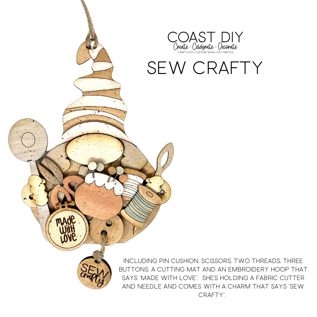 Crafty Gals & Guys Gnome Ornaments Craft Kits